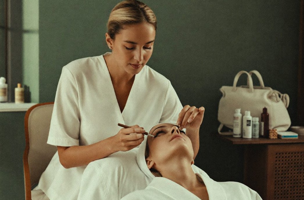 Wimpern und Augenbrauen